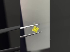 1.5ct ラボグルーム ダイヤモンドプリンセスカット CVD 濃い黄 VS1 2EX N IGI ∙ LG627479402