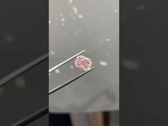 3.72ct 実験室で育てた ダイヤモンド 放射性切断 CVD ファンシー ピンク VS ローズ ダイヤモンド