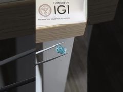 3.55ct 実験室で育てた ダイヤモンド 放射性カット HPHT ファンシー 鮮やかな青 VS2 2EX N IGI