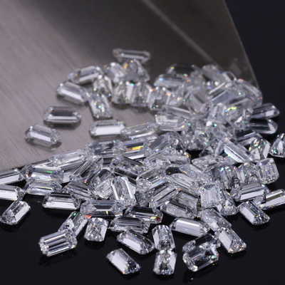 購入 実験室で栽培されたダイヤモンド・メレー HPHT 1.0〜3.7mm 白色 バゲット形 DEF 色 VVS 透明性 online manufacture