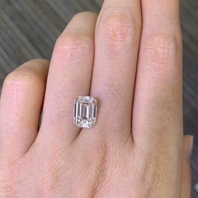 購入 3.72CT 実験室製 エメラルドカットダイヤモンド VS1 G EX N IGI 認定 online manufacture