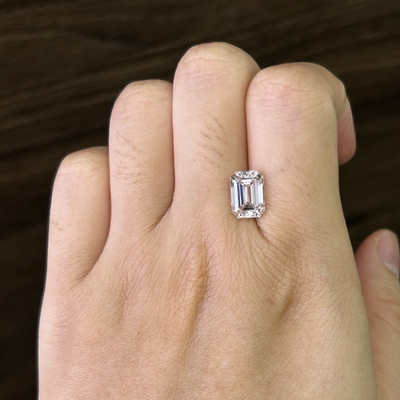 購入 3.22ct エメラルドカットラボ 成長したダイヤモンド CVD F VS1 VG EX N IGI LG630433830 online manufacture