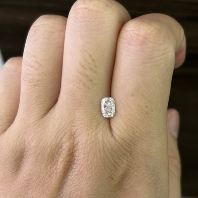 購入 0.7CT 実験室で育てた長長なクッションカット ダイヤモンド VS1 透明性 E色 online manufacture