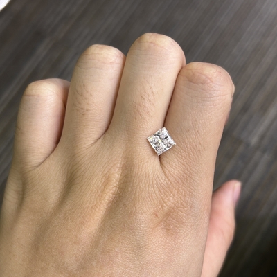 購入 2.02CT D VS1 EX VG CVD 成長したブリリアンスダイヤモンド プリンセスカット IGI認定 online manufacture