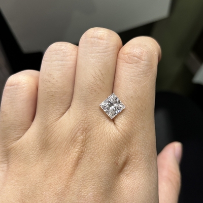 購入 3.09CT D 色 VS1 透明性 EX VG CVD プリンセスラボ 成長ダイヤモンド online manufacture