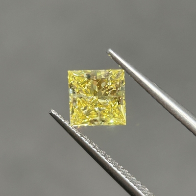 購入 1.19ct 実験室で栽培された 華やかな黄ダイヤモンド VVS2 2EX N IGI 認証 online manufacture