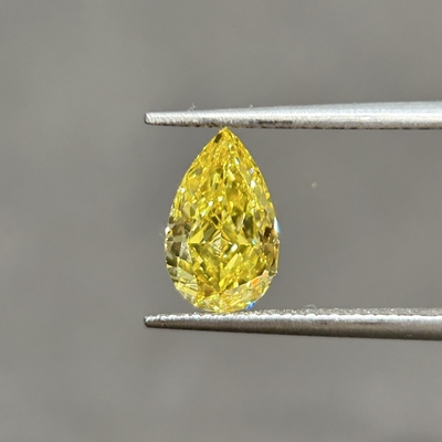 購入 1.39ct VVS2 人工 黄ダイヤモンド CvdとHpht ダイヤ ピアスカット online manufacture