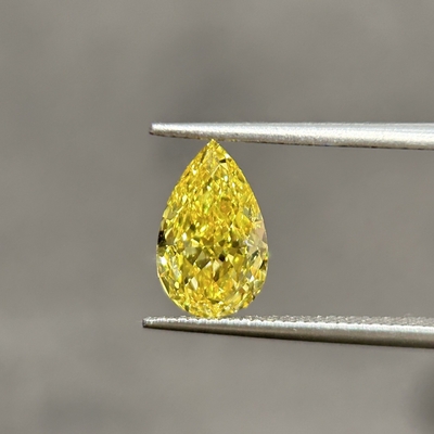 購入 1.66ct VVS2 実験室で育ったカナリアン ダイヤモンド CVD HPHT ファンシー VIVID 黄色 online manufacture