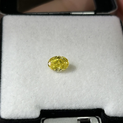 購入 1.18ct オバルカット HPHT ラボダイヤモンド ファンシー 鮮やかな黄 VVS2 2VG N IGI 認定 online manufacture