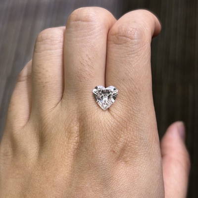 購入 3.39ct VS1 F 合成ダイヤモンド ラボダイヤモンド ハート ブリアントカット online manufacture