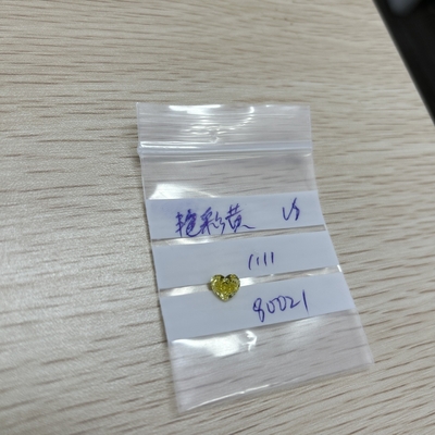 購入 1.11CT ファンシーイエロー VS HPHT 実験室で育ったダイヤモンド 心臓切断 IGI ゆるいダイヤモンド online manufacture