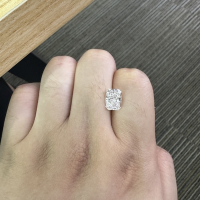 購入 3.07ct 実験室で栽培されたダイヤモンド 放射性切断 F VS1 2EX N IGI OEM ODM online manufacture