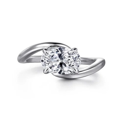 購入 実験室で育てた オーバル 結婚指輪 1カラット オーバルカット 実験室で育てた ダイヤモンド 婚約指輪 online manufacture