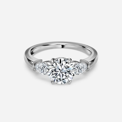 購入 2カラット ラボ 成長 ダイヤモンド リング ピン セット ラボ 成長 ダイヤモンド 結婚バンド 女性 online manufacture