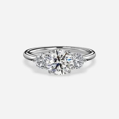 購入 VVS クリアリティ HPHT 丸切り 実験室で育てたダイヤモンドリング 2カラット カスタム ダイヤモンド 結婚指輪 online manufacture