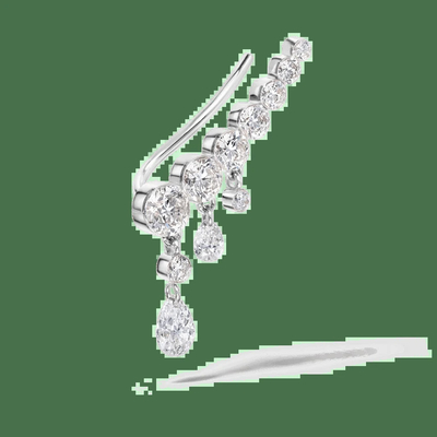 購入 0.7カラット ダイヤモンド・フープ イヤリング VVS 透明性 HPHT ピアスカット online manufacture