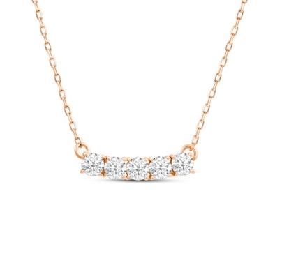 購入 18K 14K 10K 固金 透明性 CVD 丸切断 ベゼル ダイヤモンド ネックレス online manufacture