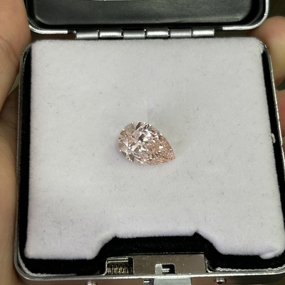 3.01CT ファンシー ライトピンク Cvd ダイヤモンド VS1 2EX CVD 研究室で育てたダイヤモンド ペアカット IGI 認定