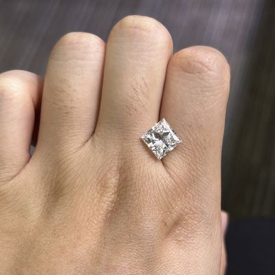 3.32CT F VS1 EX VG CVD プリンセスラボ ダイヤモンド IGI 認定 LG628422058