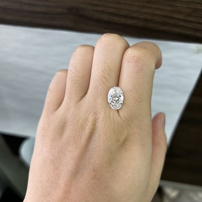 4.07カラット VS2 E CVDラボ作成 ダイヤ オバルカット OEM ODM