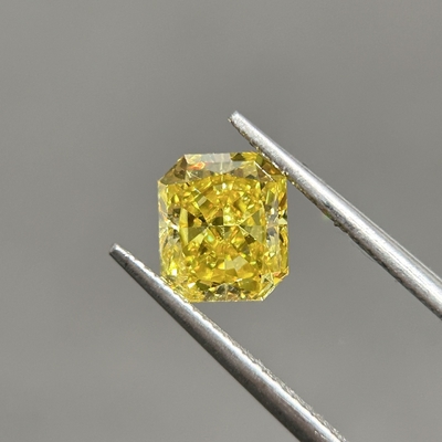 1.34ct VS1 華やかな黄色 宝石製造用 実験室で栽培されたダイヤモンド