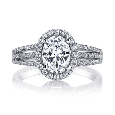 OEM オーバルカット ハロラボ 成長したダイヤモンド 婚約指輪 VVS 透明性