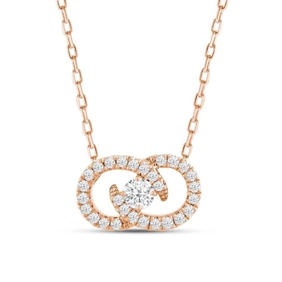 実験室で栽培されたダイヤモンドネックレス 宝石 18K 14K 10K 固金 透明性 CVD 丸切りのベゼル
